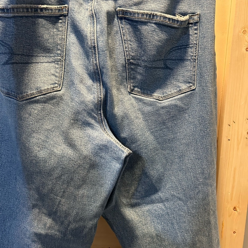 American Eagle Outfitters Dark Blue Curvy Denim Jeans Curvy 90’s straight - Picture 4 of 8